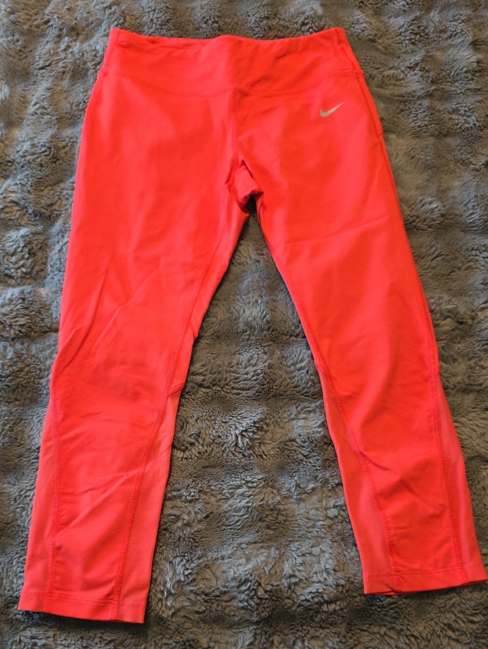 Nike Coral Performance Track Tights with Reflective Swoosh